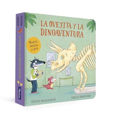 OVEJITA Y LA DINOAVENTURA, LA (LA OVEJITA QUE VINO A CENAR. LIBRO DE CARTÓN) | 9788448866976 | SMALLMAN, STEVE | Llibreria Drac - Librería de Olot | Comprar libros en catalán y castellano online