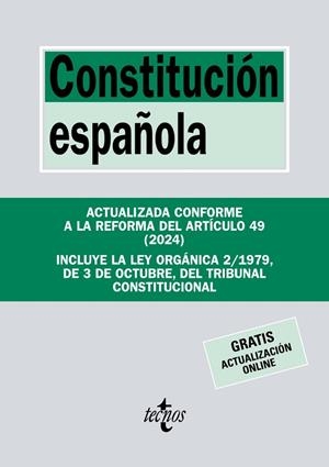 CONSTITUCIÓN ESPAÑOLA | 9788430990399 | EDITORIAL TECNOS | Llibreria Drac - Librería de Olot | Comprar libros en catalán y castellano online