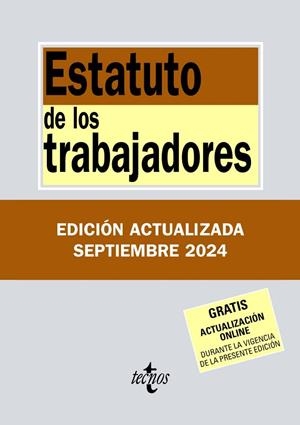 ESTATUTO DE LOS TRABAJADORES ((ED. 2024) | 9788430990924 | EDITORIAL TECNOS | Llibreria Drac - Librería de Olot | Comprar libros en catalán y castellano online