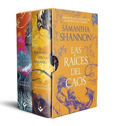 RAÍCES DEL CAOS, LAS (ESTUCHE CON: EL DÍA QUE SE ABRIÓ EL CIELO | EL PRIORATO DEL NARANJO) | 9788419498601 | SHANNON, SAMANTHA | Llibreria Drac - Librería de Olot | Comprar libros en catalán y castellano online