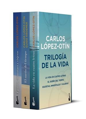 PACK TRILOGÍA DE LA VIDA (LA VIDA EN CUATRO LETRAS | EL SUEÑO DEL TIEMPO | EGOISTAS, IMMORTALES Y VIAJERAS) | 9788408295549 | LÓPEZ OTÍN, CARLOS | Llibreria Drac - Llibreria d'Olot | Comprar llibres en català i castellà online
