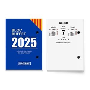 BLOC BUFFET 2025 | 8430173554345 | AA.DD. | Llibreria Drac - Librería de Olot | Comprar libros en catalán y castellano online