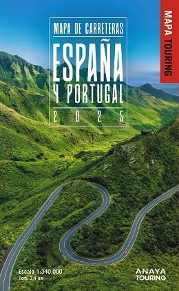 MAPA DE CARRETERAS DE ESPAÑA Y PORTUGAL 2025  1:340.000 | 9788491588610 | AA.DD. | Llibreria Drac - Librería de Olot | Comprar libros en catalán y castellano online
