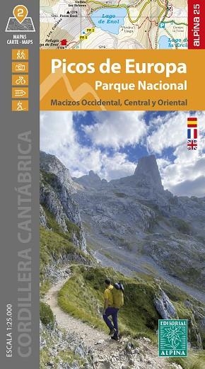 PICOS DE EUROPA. PARQUE NACIONAL. MAPA ALPINA 1:25000 (2 MAPES) | 9788470111495 | Llibreria Drac - Librería de Olot | Comprar libros en catalán y castellano online