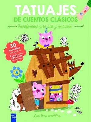 TATUAJES DE CUENTOS CLÁSICOS. LOS TRES CERDITOS | 9788408295914 | YOYO | Llibreria Drac - Librería de Olot | Comprar libros en catalán y castellano online