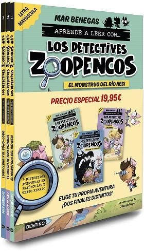 PACK APRENDE A LEER CON... ¡LOS DETECTIVES ZOOPENCOS! 1, 2 Y 3: EN LETRA | 9788408300946 | BENEGAS, MAR | Llibreria Drac - Llibreria d'Olot | Comprar llibres en català i castellà online