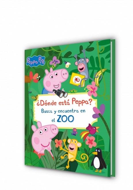 ¿DÓNDE ESTÁ PEPPA? BUSCA Y ENCUENTRA EN EL ZOO (PEPPA PIG. LIBRO JUGUETE) | 9788448870348 | HASBRO | Llibreria Drac - Llibreria d'Olot | Comprar llibres en català i castellà online