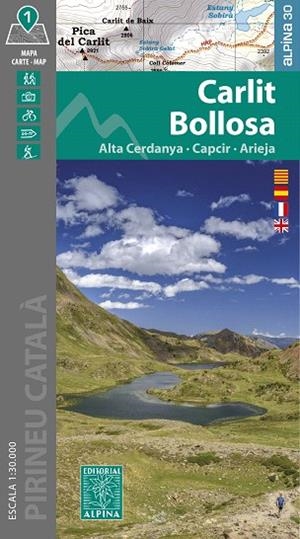 CARLIT BOLLOSA. MAPA ALPINA 1:30000 | 9788470111709 | Llibreria Drac - Llibreria d'Olot | Comprar llibres en català i castellà online