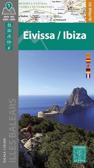 EIVISSA / IBIZA. MAPA ALPINA 1:50000 | 9788470111655 | AA.DD. | Llibreria Drac - Llibreria d'Olot | Comprar llibres en català i castellà online