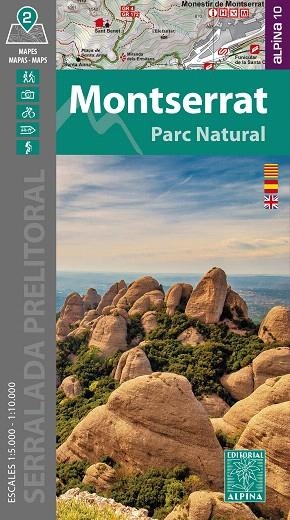 MONTSERRAT PARC NATURAL. MAPA ALPINA 1:10000 | 9788470111624 | AA.DD. | Llibreria Drac - Llibreria d'Olot | Comprar llibres en català i castellà online