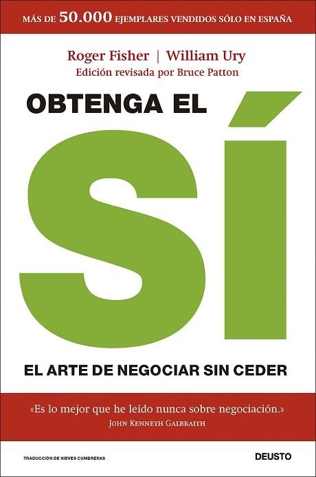OBTENGA EL SÍ | 9788423439164 | URY, WILLIAM; FISHER, ROGER; PATTON, BRUCE | Llibreria Drac - Llibreria d'Olot | Comprar llibres en català i castellà online