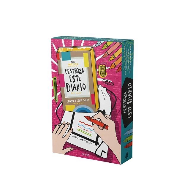 SÚPER MALETÍN DESTROZA ESTE DIARIO. AHORA A TODO COLOR | 9788449343940 | SMITH, KERI | Llibreria Drac - Librería de Olot | Comprar libros en catalán y castellano online