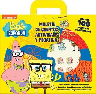 BOB ESPONJA. MALETÍN DE CUENTOS, ACTIVIDADES Y PEGATINAS | 9788408297215 | BOB ESPONJA | Llibreria Drac - Librería de Olot | Comprar libros en catalán y castellano online