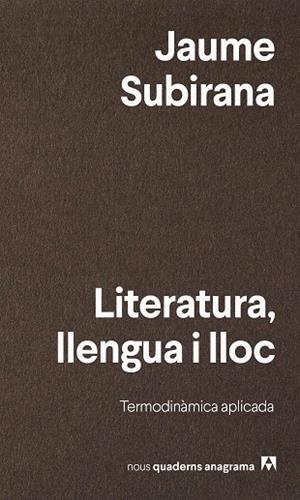 LITERATURA, LLENGUA I LLOC | 9788433947161 | SUBIRANA, JAUME | Llibreria Drac - Llibreria d'Olot | Comprar llibres en català i castellà online