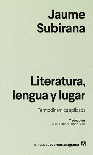 LITERATURA, LENGUA Y LUGAR | 9788433946577 | SUBIRANA, JAUME | Llibreria Drac - Llibreria d'Olot | Comprar llibres en català i castellà online