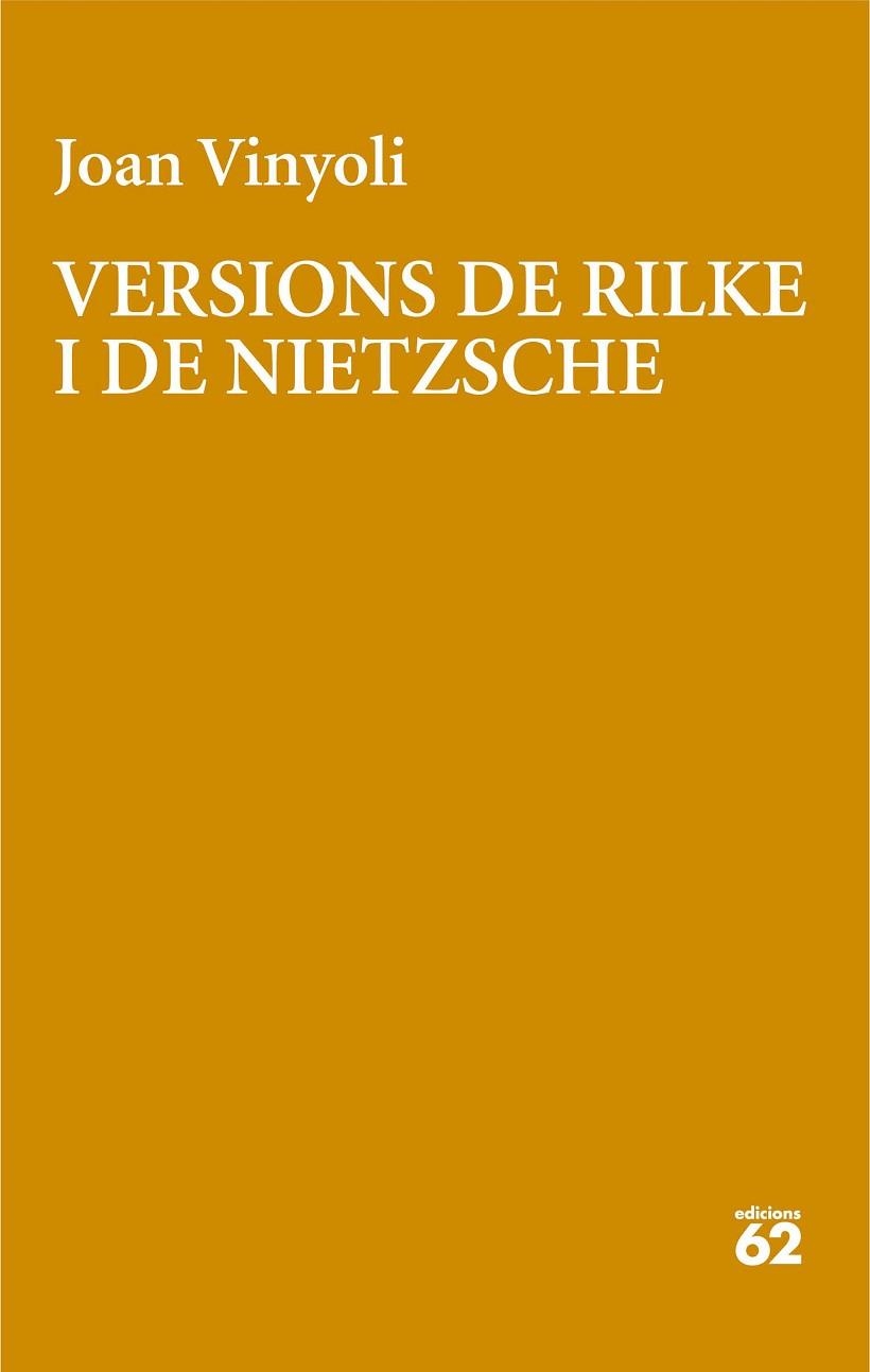 VERSIONS DE RILKE | 9788429782639 | VINYOLIL, JOAN | Llibreria Drac - Llibreria d'Olot | Comprar llibres en català i castellà online