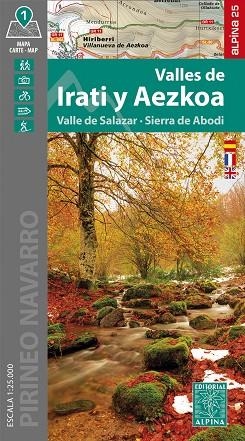 VALLES DE IRATI Y AEZKOA E:1/25000 | 9788470111808 | AA.DD. | Llibreria Drac - Llibreria d'Olot | Comprar llibres en català i castellà online
