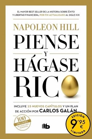 PIENSE Y HÁGASE RICO (CAMPAÑA DE VERANO EDICIÓN LIMITADA) | 9788413148090 | HILL, NAPOLEON; GALÁN, CARLOS | Llibreria Drac - Llibreria d'Olot | Comprar llibres en català i castellà online