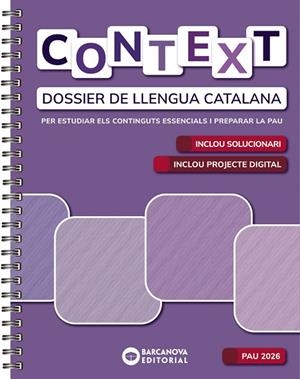 CONTEXT. DOSSIER DE LLENGUA CATALANA. BATXILLERAT 2026 | 9788448964924 | Llibreria Drac - Librería de Olot | Comprar libros en catalán y castellano online