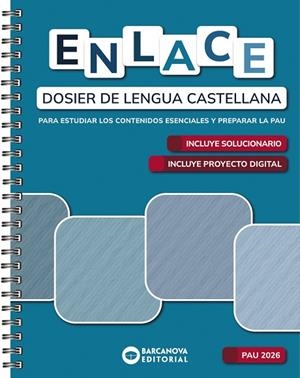 ENLACE. DOSIER DE LENGUA CASTELLANA. BACHILLERATO 2026 | 9788448964931 | CÁNOVAS, GERMÁN; CALVO, IRENE | Llibreria Drac - Librería de Olot | Comprar libros en catalán y castellano online