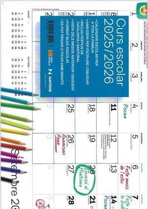 CALENDARI ESCOLAR 2025-26 | 9781901175141 | AA.DD. | Llibreria Drac - Llibreria d'Olot | Comprar llibres en català i castellà online