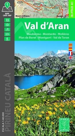 VAL D'ARAN MAPA 1:40.000 | 9788470111891 | EDITORIAL ALPINA | Llibreria Drac - Llibreria d'Olot | Comprar llibres en català i castellà online