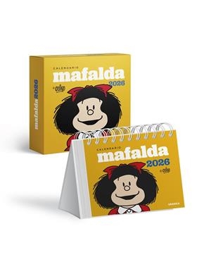 MAFALDA 2026 CALENDARI ESCRIPTORI GROC AMB CAIXA | 9786316693426 | QUINO | Llibreria Drac - Librería de Olot | Comprar libros en catalán y castellano online