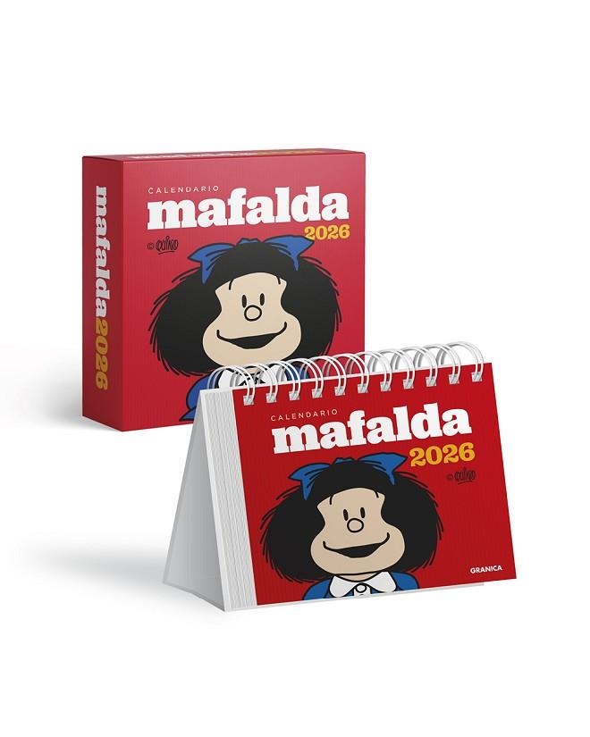 MAFALDA 2026 CALENDARI ERSCRIPTORI VERMELL AMB CAIXA | 9786316693204 | QUINO | Llibreria Drac - Llibreria d'Olot | Comprar llibres en català i castellà online