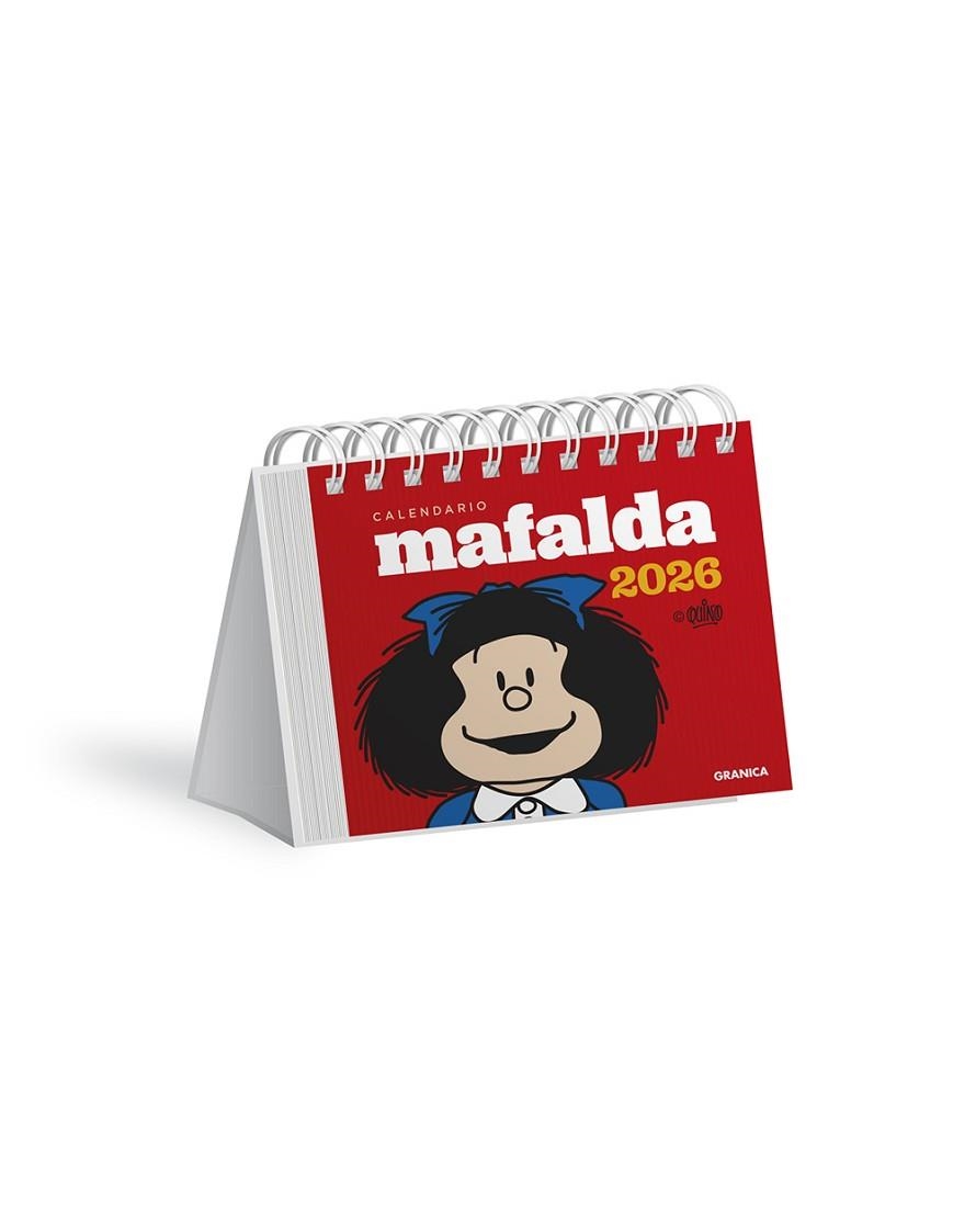 MAFALDA 2026 CALENDARI ESCRIPTORI VERMELL | 9786316693181 | QUINO | Llibreria Drac - Llibreria d'Olot | Comprar llibres en català i castellà online