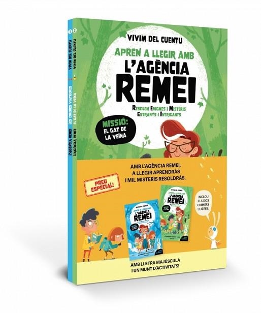 AMB LLETRA MAJÚSCULA PER APRENDRE A LLEGIR (AGÈNCIA REMEI: PACK AMB ELS LLIBRES 1 I 2) | 9788427252608 | VIVIM DEL CUENTU | Llibreria Drac - Llibreria d'Olot | Comprar llibres en català i castellà online