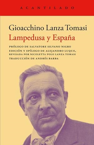 LAMPEDUSA Y ESPAÑA | 9788419958891 | LANZA TOMASI, GIOACCHINO | Llibreria Drac - Llibreria d'Olot | Comprar llibres en català i castellà online