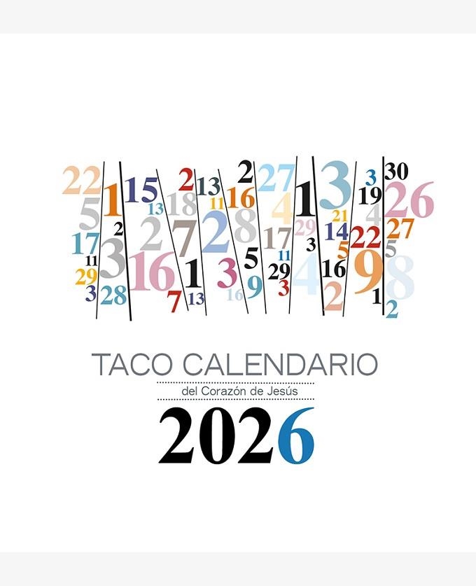 TACO CALENDARIO DEL CORAZÓN DE JESÚS - MESA NÚMEROS - 2026 | 9788427149793 | AA.DD. | Llibreria Drac - Llibreria d'Olot | Comprar llibres en català i castellà online