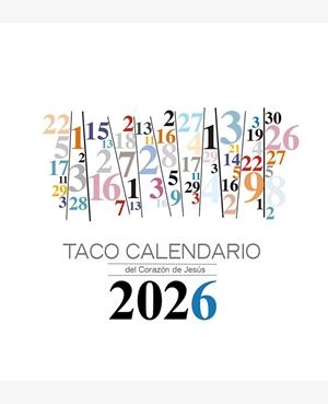 TACO CALENDARIO DEL CORAZÓN DE JESÚS - MESA NÚMEROS - 2026 | 9788427149793 | AA.DD. | Llibreria Drac - Llibreria d'Olot | Comprar llibres en català i castellà online