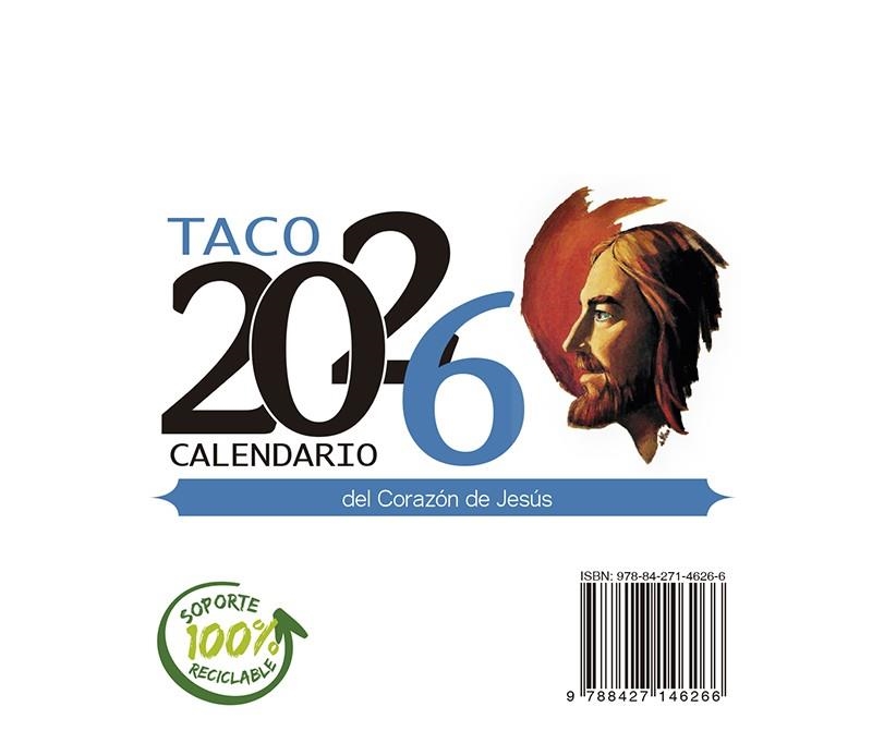 TACO CALENDARIO DEL CORAZÓN DE JESÚS - NOTAS CON SOPORTE - 2026 | 9788427149830 | AA.DD. | Llibreria Drac - Llibreria d'Olot | Comprar llibres en català i castellà online