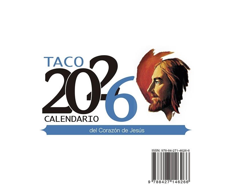 TACO CALENDARIO DEL CORAZÓN DE JESÚS - NOTAS SIN SOPORTE - 2026 | 9788427149823 | AA.DD. | Llibreria Drac - Librería de Olot | Comprar libros en catalán y castellano online