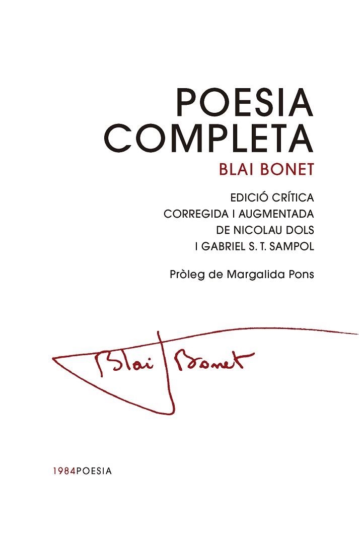 POESIA COMPLETA BLAI BONET | 9791387757144 | BONET, BLAI | Llibreria Drac - Llibreria d'Olot | Comprar llibres en català i castellà online