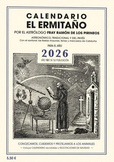 2026 CALENDARIO EL ERMITAÑO | 9788412798593 | DE LOS PIRINEOS, FRAY RAMÓN | Llibreria Drac - Llibreria d'Olot | Comprar llibres en català i castellà online