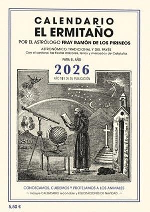 2026 CALENDARIO EL ERMITAÑO | 9788412798593 | DE LOS PIRINEOS, FRAY RAMÓN | Llibreria Drac - Librería de Olot | Comprar libros en catalán y castellano online