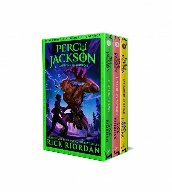 PERCY JACKSON Y LOS DIOSES DEL OLIMPO (ESTUCHE CON: EL LADRÓN DEL RAYO|EL MAR DE LOS MONSTRUOS|LA MALDICIÓN DEL TITÁN) | 9788419868541 | RIORDAN, RICK | Llibreria Drac - Llibreria d'Olot | Comprar llibres en català i castellà online