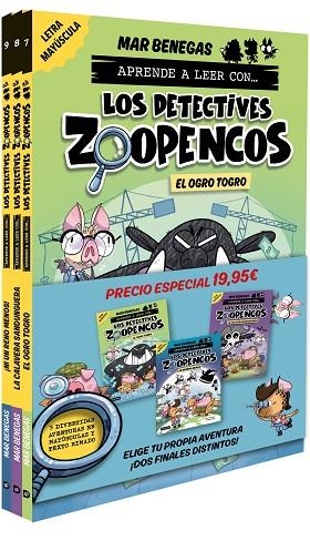 PACK APRENDE A LEER CON... ¡LOS DETECTIVES ZOOPENCOS! 7, 8 Y 9: EN LETRA MAYÚSCULA | 9788408310808 | BENEGAS, MAR | Llibreria Drac - Llibreria d'Olot | Comprar llibres en català i castellà online
