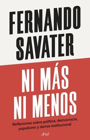 NI MÁS NI MENOS | 9788434439818 | SAVATER, FERNANDO | Llibreria Drac - Librería de Olot | Comprar libros en catalán y castellano online