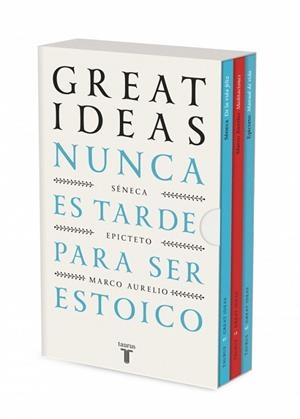 NUNCA ES TARDE PARA SER ESTOICO (SERIE GREAT IDEAS) | 9788430628766 | SÉNECA;  EPICTETO;  MARCO AURELIO | Llibreria Drac - Llibreria d'Olot | Comprar llibres en català i castellà online