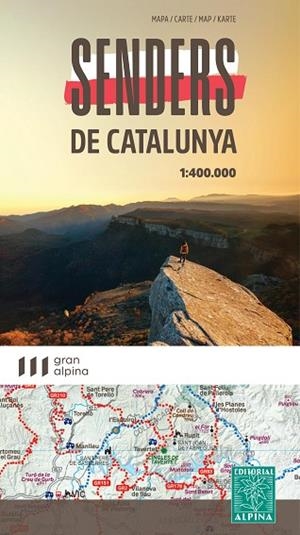 SENDERS DE CATALUNYA MAPA 1:400000 + CARPETA DESPLEGABLE | 9788470111938 | EDITORIAL ALPINA | Llibreria Drac - Llibreria d'Olot | Comprar llibres en català i castellà online