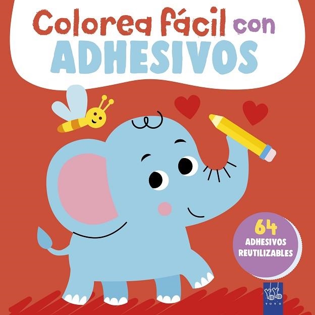 COLOREA FÁCIL CON ADHESIVOS. ELEFANTE | 9788408311942 | YOYO | Llibreria Drac - Llibreria d'Olot | Comprar llibres en català i castellà online