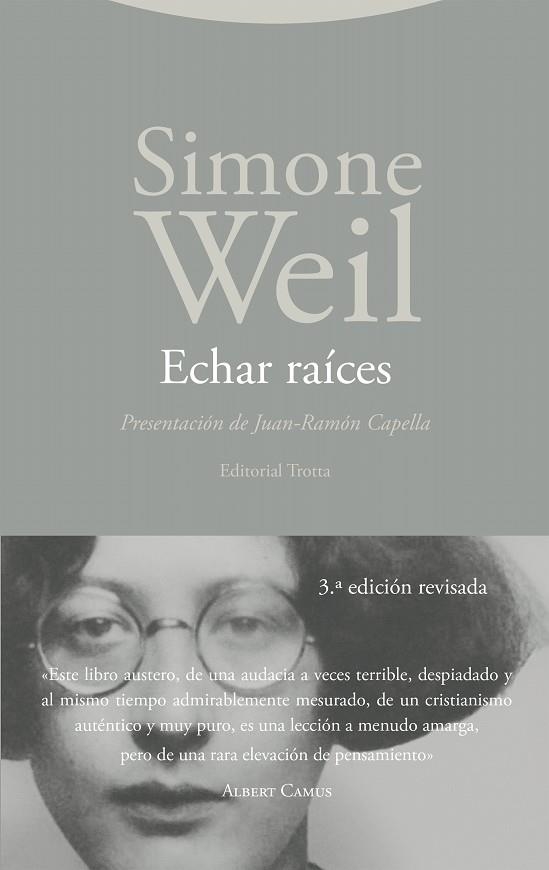 ECHAR RAÍCES | 9788413643571 | WEIL, SIMONE | Llibreria Drac - Llibreria d'Olot | Comprar llibres en català i castellà online