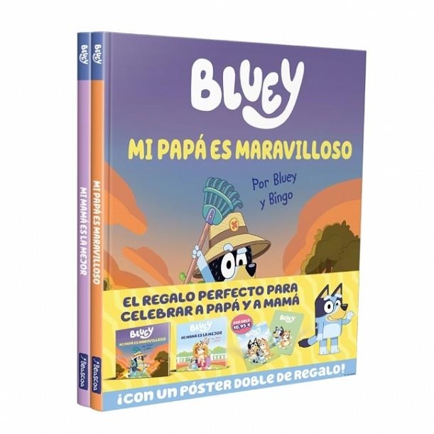 ¡PAPÁ Y MAMÁ SON GENIALES! PACK CON DOS LIBROS DE BLUEY PARA CELEBRAR CON PAPÁ Y MAMÁ (BLUEY. UN CUENTO) | 9788448873394 | BLUEY | Llibreria Drac - Librería de Olot | Comprar libros en catalán y castellano online