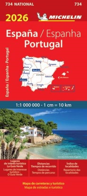 MAPA MICHELIN ESPAÑA PORTUGAL 2026 (NATIONAL 734) | 9782067270343 | AA.DD. | Llibreria Drac - Llibreria d'Olot | Comprar llibres en català i castellà online