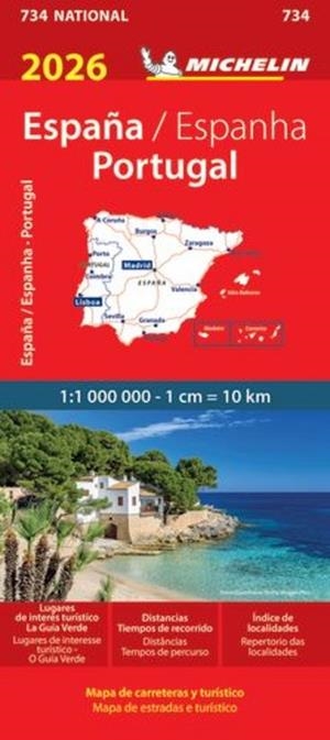 MAPA MICHELIN ESPAÑA PORTUGAL 2026 (NATIONAL 734) | 9782067270343 | AA.DD. | Llibreria Drac - Llibreria d'Olot | Comprar llibres en català i castellà online