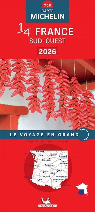 MAPA NATIONAL FRANCE SUD-OUEST (NATIONAL 708) | 9782067269750 | AA.DD. | Llibreria Drac - Librería de Olot | Comprar libros en catalán y castellano online