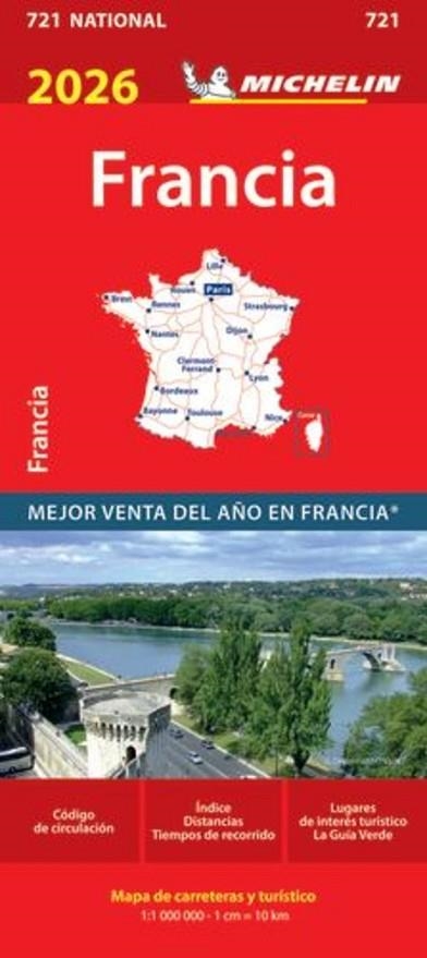 MAPA NATIONAL FRANCIA 2026 (NATIONAL 721) | 9782067269699 | AA.DD. | Llibreria Drac - Llibreria d'Olot | Comprar llibres en català i castellà online